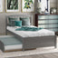 Platform Bed Wood Bed Frame With Trundle