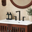30" Vintage Bathroom Vanity With Ceramic Sink, Modern Bathroom Vanity Cabinet With 2 Soft Close Doors, Equpiied With 4 Sturdy Iron Legs - Antique Dark Brown