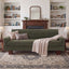 Modern Loveseat Sofa, 2 Seater With Square Arms For Living Room