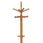 Cosman - 11 Hook Freestanding Coat Rack With Hanger - Brown