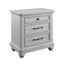 3 Drawer Nightstand With USB - Gray - Wood