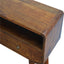 Curved Chestnut Console Table