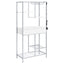 Draper - 5 Shelf LED Wine Cabinet With Pull Out Drawer - Gloss White
