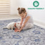 Marfi - 8' X 10' Oriental Area Rug - Blue / Silver