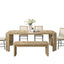 Magnus - 6 Piece Extendable Rectangular Dining Table Set With Dining Bench - Oak