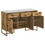 Paloma - 3 Door Herringbone Accent Cabinet - Natural