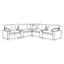 Modular Power Reclining With Lift Top Consoles, 7 Piece Configuration - Dark Gray