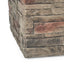 Classic Design Square Fire Pit With Top And 40, 000 Btu Heat Output - Stone Gray