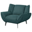 Grenada - Upholstered Flared Arm Accent Chair - Teal Blue