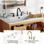 Modern Bathroom Vanity With Sink, Soft Close Drawers & Door, Storage Rack