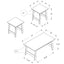 Table Set, Coffee, End, Side, Accent, Living Room Transitional (Set of 3)