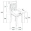Ingall - 5 Piece Set With Storage Table And Upholstered Chairs - Medium Gray