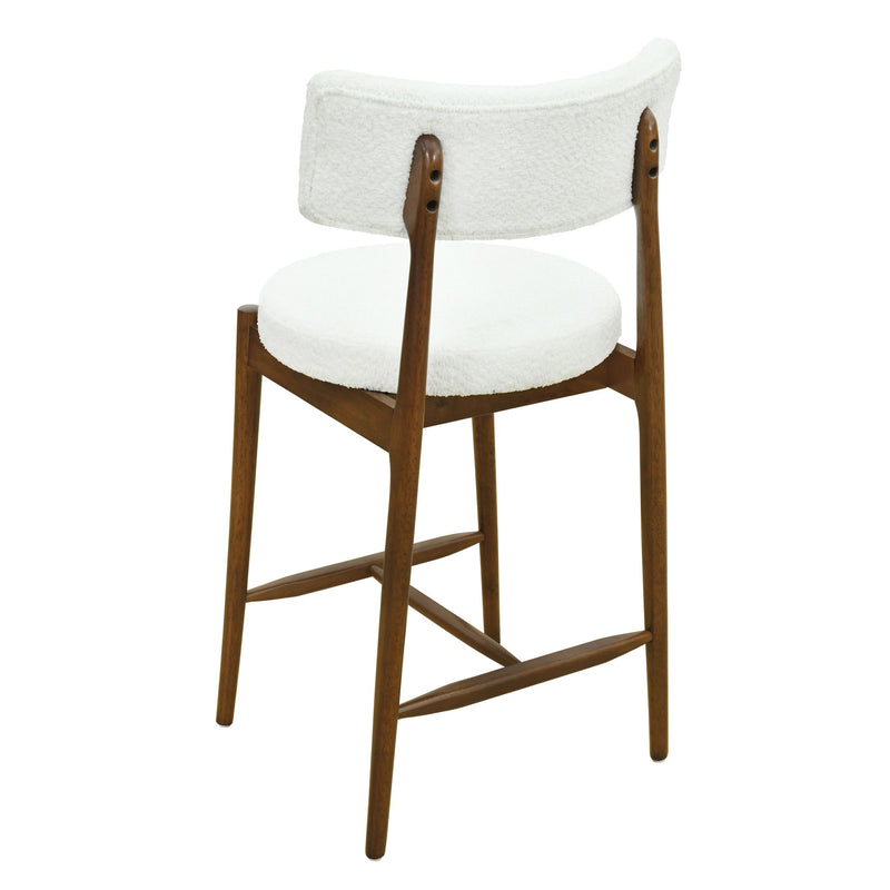 Counter Stool (Set of 2) - Walnut Beige