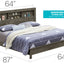 Bed With Transitional Design Stylish