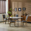 French Country Style Dining Chair With Upholstered Seating And Fluted Legs