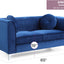 Glam Styled Micro Suede Loveseat