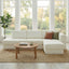 L-Shaped Modular Sofa With Double Layer Cushion