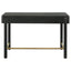 Anser - 2 Drawer Vanity Desk Makeup Table Rounded Design - Black