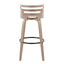 Cosini - Mid Century Modern Fixed Height, Barstool & Swivel And Round Footrest (Set of 2)