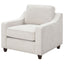Mahaffey - Upholstered Sloped Track Arm Chair - Beige