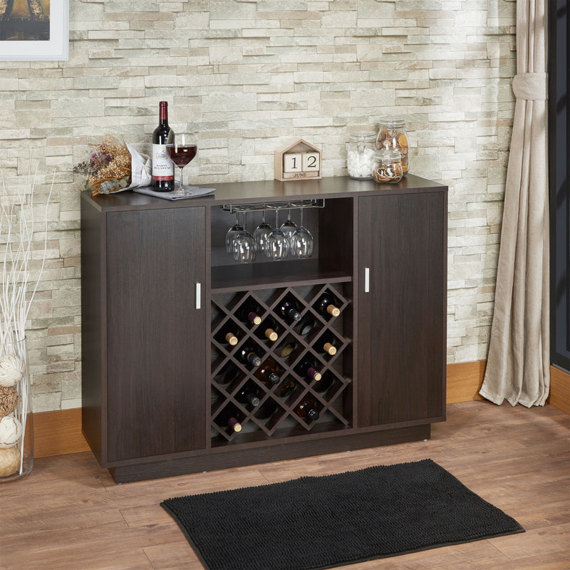 Hazen - Wine Cabinet - Espresso