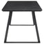 Smith - Rectangular Top Dining Table With 3 Drawers - Black