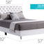 Elegant Transitional Upholstered Bed