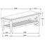 Bench With Upholstery Design - Ivory