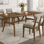 Miller - 5 Piece Set (78" Dining Table With 4 Side Chairs) - Walnut / Gray