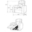 Greenfield - 3 Seater Home Theater With 2 Wedge Consoles - Black