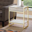 Accent Side Table, Storage Drawer, Spacious Tabletop