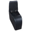 Greenfield - 4 Seater Home Theater With Wedge Console Recliners With Built In Storage And Cup Holders - Black