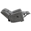 Encino - Upholstered Padded Arm Glider Recliner - Gray