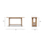 Turnkey - Trestle Console Table - Antique Brown
