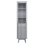 Tall Bathroom Storage Cabinet With Adjustable Shelves And 1 Drawer & Door