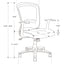 Office Chair, Adjustable Height, Swivel, Ergonomic, Armrests, Mesh - Black