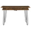 Writing Desk With 4 Hidden Storages - Brown