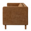 3 Seater Sofa With Square Arms, Tufted Pillow Back For Living Room