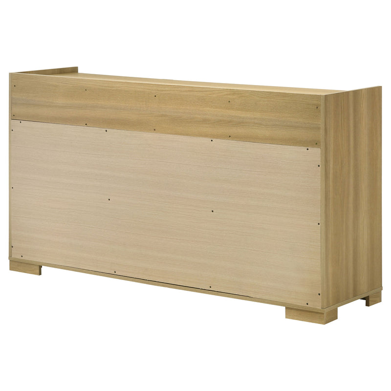 Lincoln - 6 Drawer Dresser - Natural / White