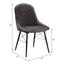Abraham - Side Chair (Set of 2) - Black / Dark Gray