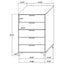 Lexie - 5 Drawer Rectangular Chest - Black