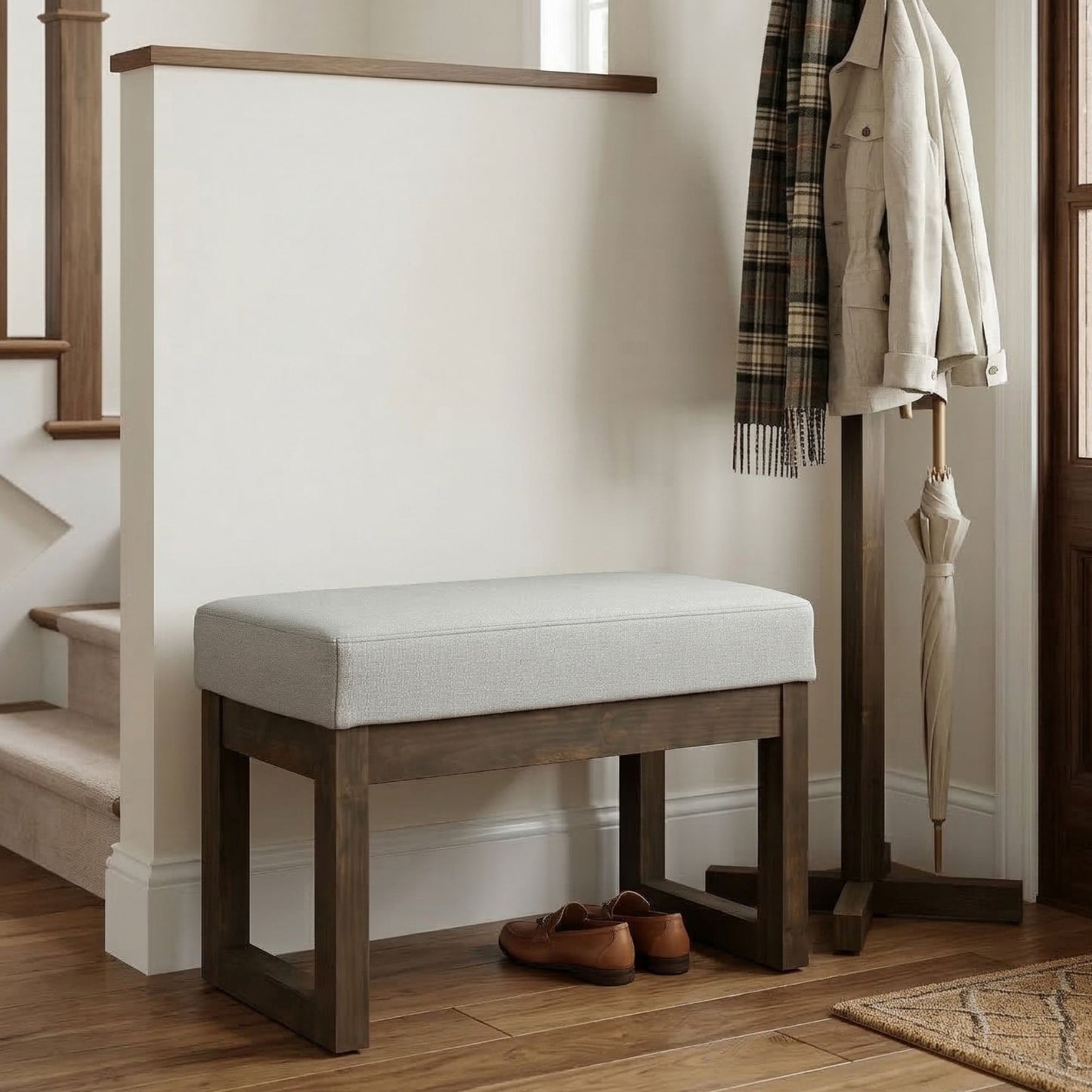 Milltown - Upholstered Ottoman Bench