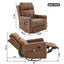 Manual Recliner Swivel Rocking Chair With 8 Point Massage And Heating