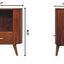 Cortez - T Bar Open Slot Cabinet - Dark Brown