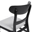 5 Piece Dining Set With 1 Table And 4 Upholstered Chairs - Black / Light Gray