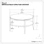 Wagner - Round Marble & Wood Table
