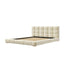 Upholstered Platform Bed Frame With Tufted Headboard