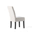 Carter - 5 Tuft Dining Chair With Button Tufted Backrest And Espresso Legs - Ivory