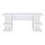 Hannah - 4 Shelf Writing Desk With Open Shelving - White