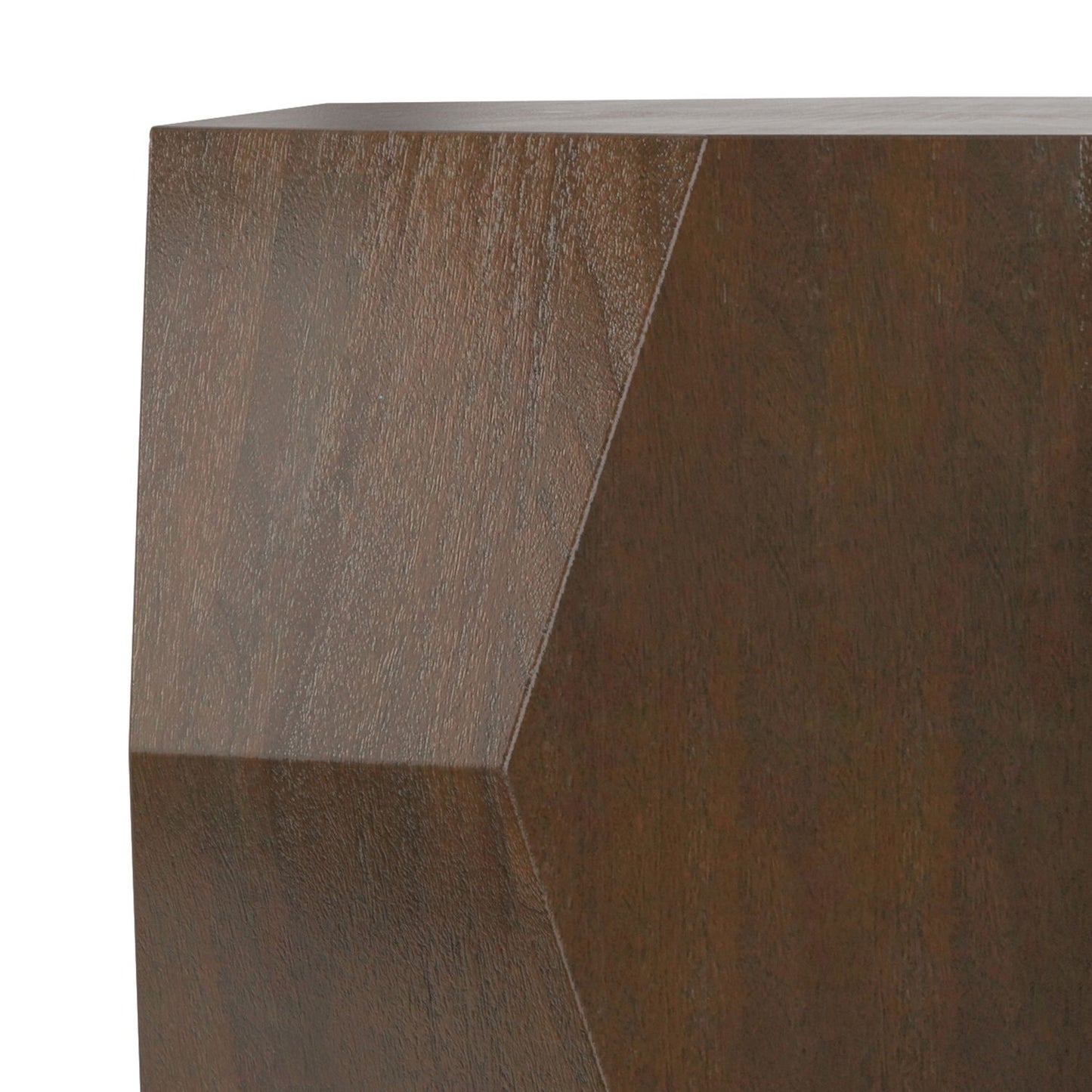 Eisley - Coffee Table With Geometric Design, - Walnut
